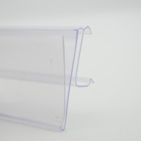 Coloré Durable En Plastique Crochet En Plastique Billet Étagère Talker PVC Bande De Données Étiquette Titulaire de Supermarché