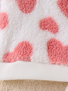 เสื้อผ้าเด็กฤดูใบไม้ผลิฤดูใบไม้ร่วงชุดเสื้อสเวตเตอร์และกางเกงลายหัวใจสำหรับเด็กผู้หญิง 0-3T - Product Image 6