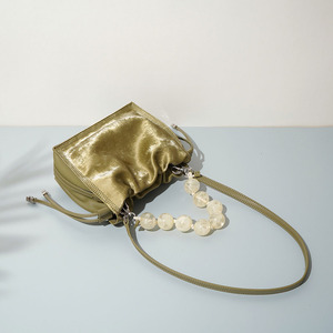 Bolso Tote Mini de Cuero Genuino Metálico de Lujo para Mujer, Bolso de Hombro de Piel Vacuna Suave, Bolso Bandolera Plateado de Diseñador - Product Image 4