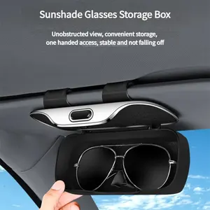 Estuche para Gafas de Sol para Visera de Coche, Modelo Y0119 TMST, Moderno, de ABS con Revestimiento <span class=keywords><strong>Flocado</strong></span>, Antiarañazos, Organizador de Almacenamiento para Gafas, para el Interior del Automóvil - Product Image 6