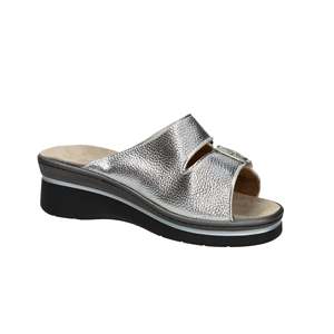 Sandalo con Zeppa Novaflex da Donna VIGGIANELLO con Fibbia Metallica Argento, Scarpa Comoda con Plateau - Product Image 6