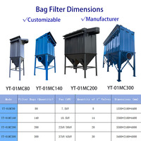 Dépoussiéreur de sac industriel avec système de filtre à sac de nettoyage des cendres pour les ateliers de mélange de caoutchouc Poudre de caoutchouc noir de carbone