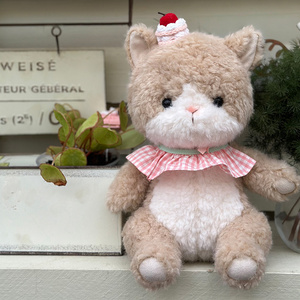 Peluche Ours en Peluche Kawaii avec Col à Volants, Chapeau Gâteau, Fourrure Bouclée, Animal en Peluche Esthétique Vintage, Cadeau, Vente en Gros, Usine Personnalisée - Product Image 2
