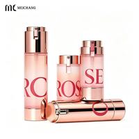 Flacon pompe sans air à interrupteur rotatif en PP de 15 ml, 30 ml, 50 ml, plusieurs tailles, conservation sous vide pour les soins de la peau et l'emballage pharmaceutique