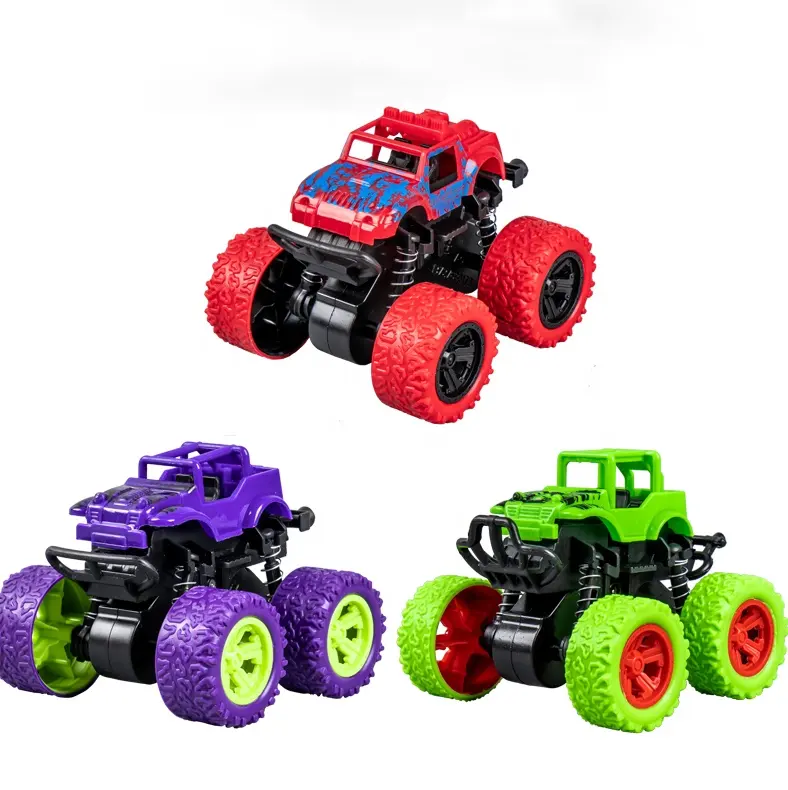 Cetakan baru mobil mainan anak inersia 4WD, mobil mainan off Road gesekan truk Monster