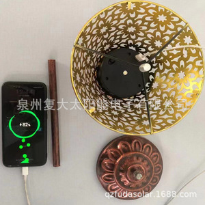 โคมไฟตั้งโต๊ะพลังงานแสงอาทิตย์ E27 LED ไร้สาย ไฟสวนกลางแจ้ง ชาร์จ USB ของตกแต่งบ้าน ของขวัญ - Product Image 3