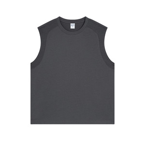Camisetas sin mangas de Gimnasio Deportivo en blanco liso de algodón de peso pesado Logotipo impreso personalizado Camiseta sin mangas para <span class=keywords><strong>hombre</strong></span> - Product Image 3