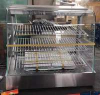 702 Buffet Réchauffeur de nourriture dans le restaurant Vitrine chauffée Réchauffeur de tarte Vitrine de nourriture chaude Réchauffeur d'affichage de nourriture de poulet frit