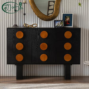 Aparador Vintage de Madera Maciza con Nueve Cajones, 900 mm+, Mueble de Almacenamiento para Sala de Estar - Product Image 2