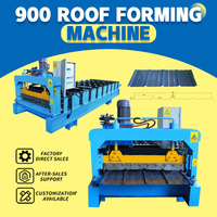 Machine de formage de tôles de toiture à longue portée et haute efficacité, machine de formage de tôles métalliques monocouche avec engrenage et moteur