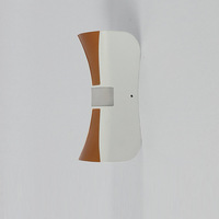 Lampe de lavage étanche noir or moderne hôtel ip65 décoratif incurvé jardin led luminaire chine applique murale extérieure