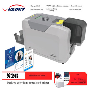 Chứng nhận seaory S26 Máy tính để bàn một mặt PVC Máy in thẻ nhuộm-thăng hoa Máy kinh doanh in màu giá rẻ giá IC ID - Product Image 6