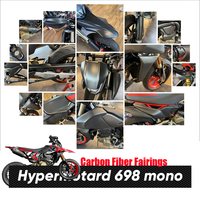 Carenado de Fibra de Carbono Real para DUCATI Hypermotard 698 Mono, Kit Completo de Carenado, Guardabarros, Cubre Motor