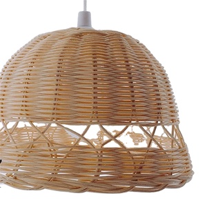 Indoor White Natural <strong>Bamboo</strong> <strong>Lamp</strong> Pendant Ceiling <strong>Lamp</strong> - Product Image 6