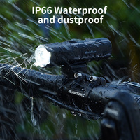 Lumière de vélo en aluminium étanche IP66 de 800 lumens, lumière de vélo rechargeable brillante pour le cyclisme LED et la conduite nocturne en VTT