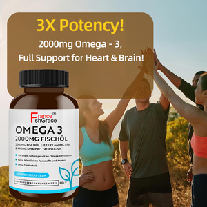 Fabricante de Suplementos de Aceite de Pescado Omega 3 Nutracéutico para la Salud del Corazón y las Articulaciones en Adultos, Cápsulas Blandas de Aceite de Pescado Omega 3 de 2000 mg - Product Image 5