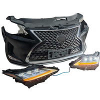 Pare-chocs avant d'occasion pour Lexus RX300 RX350 RX450H 2020-2021 Kit de carrosserie de calandre de ventilateur de radiateur noir