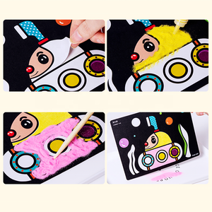 Unisex New Giấy Cát Nghệ Thuật Thiết Lập DIY Craft Vẽ Đồ Chơi Cho 5-<span class=keywords><strong>7</strong></span> Năm Tuổi Trẻ Em - Product Image 4