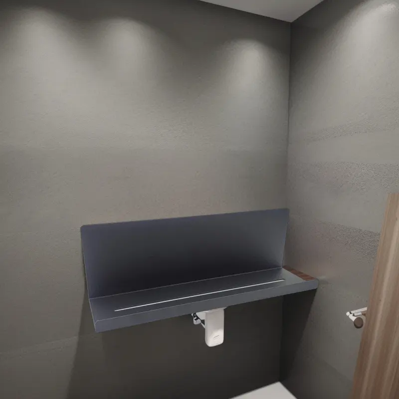 An der Wand montierte Badezimmer regale Badezimmer-Toiletten regal und Dusch behälter Kein Bohren erforderlich