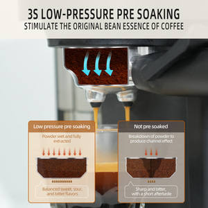 New All in one Mini Home Grain Semi Automatic <strong>Espresso</strong> <strong>Machine</strong> <strong>Coffee</strong> <strong>Maker</strong> With <strong>Grinder</strong>