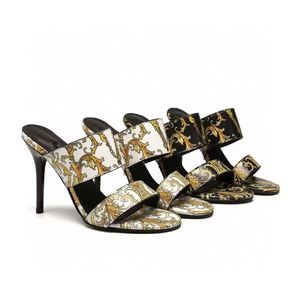 Sandalias Retro de Diseñador para Mujer, Nuevo Estilo, Zapatos de Tacón Alto para Fiesta, Sandalias de Tacón Alto de Lujo para Caminar - Product Image 1