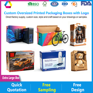 Boîtes en carton ondulé extra-larges robustes, entièrement personnalisables pour toutes les catégories, impression de logo personnalisée, imperméables et résistantes à l'huile - Product Image 6