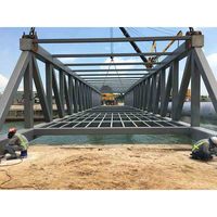 Kits de Estructura de Acero para Puentes Arqueados Prefabricados Modernos con Estándar Europeo de la Marca Senwang, Diseño de Modelo 3D