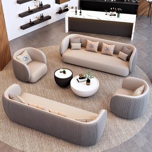 <b>Hotel</b> <b>Sofa</b> Nordic Style Fabric Metal Frame Durable Lounge Furniture for <b>Hotel</b> Lobby Reception Area - Product Image 4