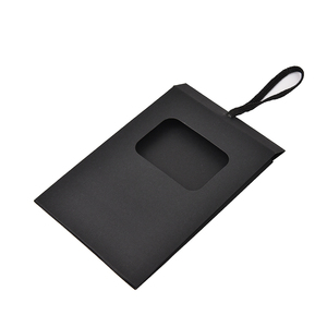 Biểu Tượng Tùy Chỉnh Cá Nhân Bao Bì Hộp Trường Hợp Mang Nhãn Hiệu Các Tông Giấy Đóng Gói Gấp Phẳng Mini Vuông Màu Đen Hộp Quà Tặng - Product Image 3