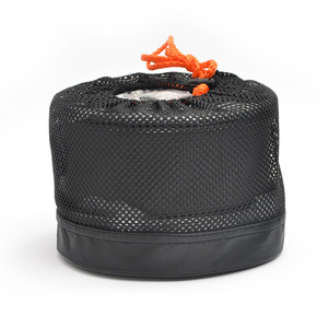 Juego de utensilios de cocina portátiles para exteriores Ds 500 de aluminio antiadherente para 5 personas, con estufa y sartenes con tapas, juego de sartenes para freír. - Product Image 4