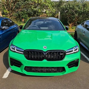 Para BMW Serie 5 G30 M5 F90 2016-2024, Kit de Parachoques Delantero de Fibra de Carbono con Rejilla de Admisión de Doble Línea Integrada - Product Image 4