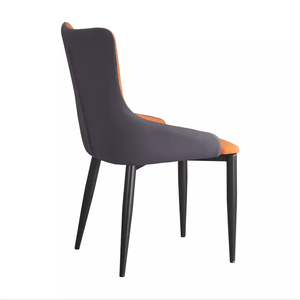Chaise de salle à manger moderne en faux cuir de luxe durable et léger de haute qualité au design nordique - Product Image 4