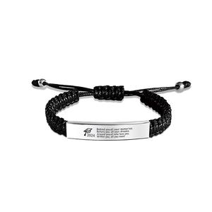 Ywganggu Aanpasbare Mode Sieraden Armbanden Graveren Armband Hand Geweven Roestvrijstalen Ketting Armband - Product Image 3