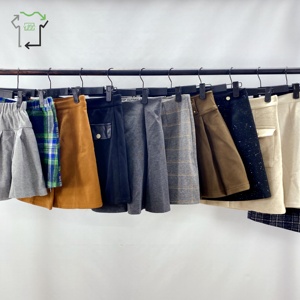 YiJiaYi gonna di lana di seconda mano <span class=keywords><strong>sottile</strong></span> Versatile lungo lungo passo gonne corte per donna estate articoli di moda gonna usata - Product Image 5