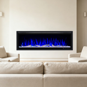 <span class=keywords><strong>Cheminée</strong></span> électrique murale à LED avec design de flamme artificielle pour salon - Product Image 1