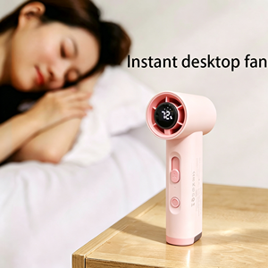 40000RPM <b>Mini</b> Handheld <b>Fan</b> 3000mAh Infinite Speed Control 151g Portable Personal Cooling <b>Fan</b> Custom Logo For EU JP KR Market - Product Image 6