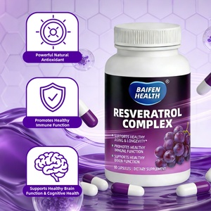Capsule di Resveratrolo OEM/ODM: Supporto Antiossidante per un <span class=keywords><strong>Invecchiamento</strong></span> Sano, Potenziamento Immunitario, Funzione <span class=keywords><strong>Cerebrale</strong></span> e Longevità per Adulti - Product Image 1