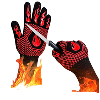 Vichen Offre Spéciale Mitaines de four et gants de gril Gants de barbecue en silicone résistant à la chaleur Style imprimé Brûlures protectrices