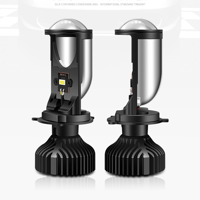 Sunlop F3 H4 Led Headlight Bulbs Projector Mini Lens All-in-One Conversion Kit Hi Low 8000LM 6000K Super Bright White