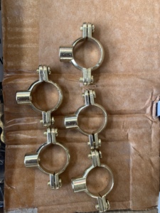 Copper Pipe <b>Clamp</b> for Water Supply Heavy Duty Brass Pipe Holder - Product Image 2