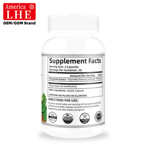Capsules de Fenugrec Personnalisées Sans OGM Sans Gluten Extrait 60 Capsules Complément Alimentaire Végétarien pour Adultes - Product Image 2