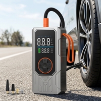 Compresseur d'air électrique portable 150 PSI avec double pompe de gonflage numérique et détection de pression des pneus, pompe à air pour pneus de voiture