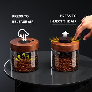 Barattolo <span class=keywords><strong>Sottovuoto</strong></span> in <span class=keywords><strong>Vetro</strong></span> Borosilicato con Coperchio, Ideale per Conservare Spezie, Chicchi di Caffè e Tè in Cucina Contenitore per Alimenti - Product Image 2