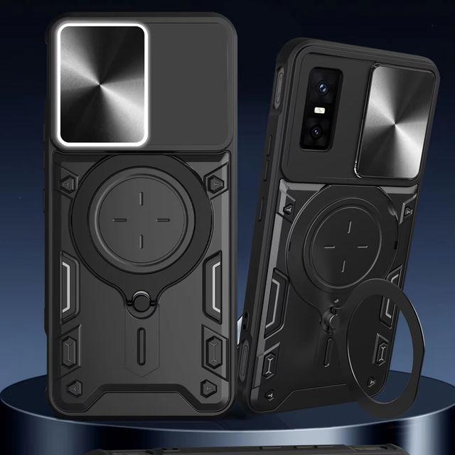 360° Rotating Kickstand Case for Infinix GT 30 Pro 5G Extra Large Finger Ring Holder and Phone Grip Included