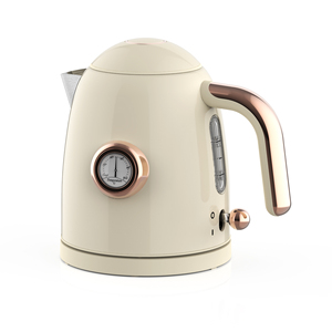 Retro Electric <b>Kettle</b> 1.0L Stainless Steel Tea <b>Kettle</b> with <b>Large</b> Temperature Gauge 1200W Fast Heating Hot Water Boiler - Product Image 1