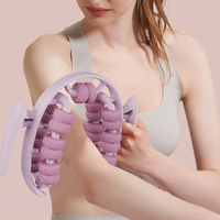 Rouleau de yoga portable à fixation sur les jambes pour la relaxation musculaire profonde et le massage, idéal pour l'entraînement à domicile et le fitness quotidien