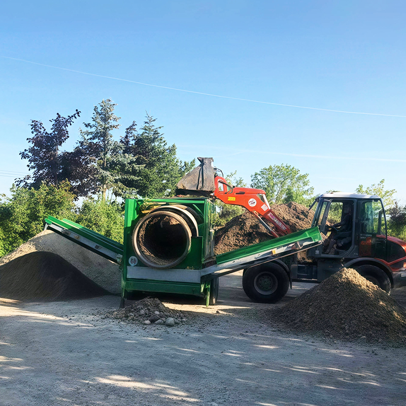 Topsoil Sieve Compost Sand Gravel Separator