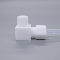Joint d'étanchéité en PTFE bride à manchon fileté extérieur type coude doublé raccords de joints de tuyau à trois voies pour l'étanchéité