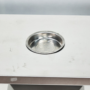 Stainless Steel Three Category Garbage <b>Bin</b> Outdoor Recycling Sorting <b>Rectangle</b> 0.8mm Thickness 20kg Weight - Product Image 4