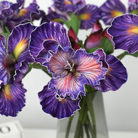 Kunstmatige iris bloemenboeket scène arrangement decoratie high-end realistische bruiloft buiten bloemdecoratie PVC Alice bloemen